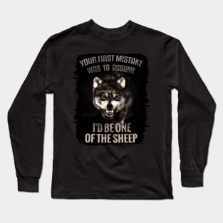 Growling Wolf Long Sleeve T-Shirt